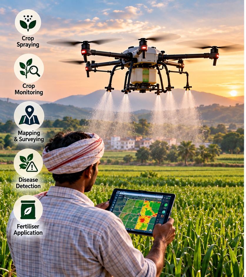 How Agricultural Drones Are Changing Farming in India