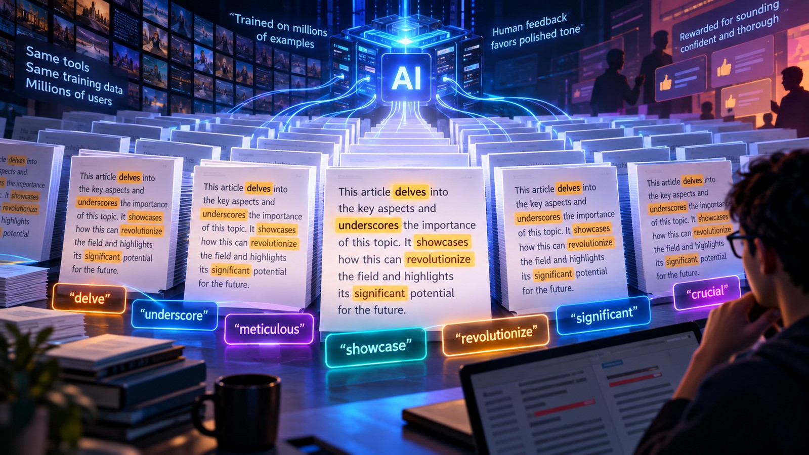 Why AI-Generated Text Often Sounds the Same