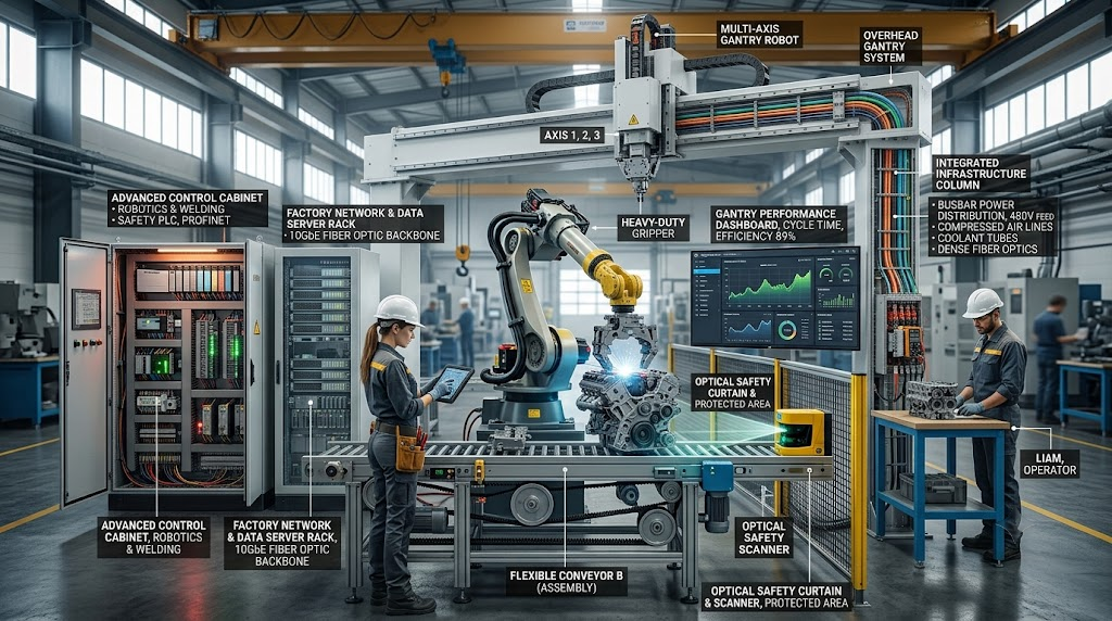 The Hidden Infrastructure Behind a Robot Factory