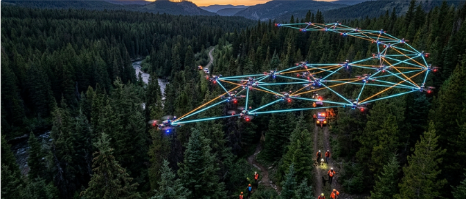 Can Swarms of Small Drones Search an Area Faster Than One Large Drone?