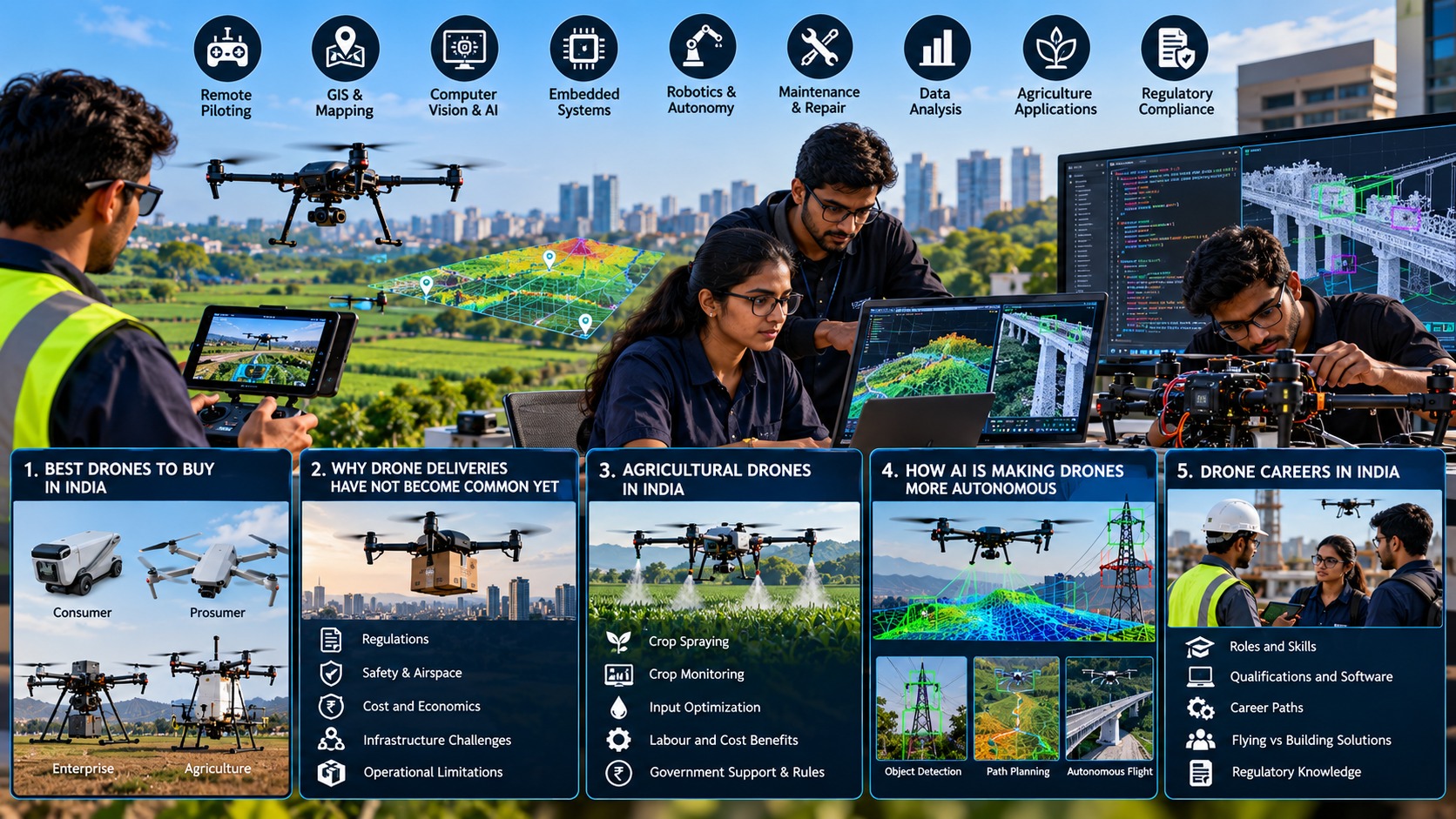 Drone Careers in India: Skills Needed to Work in the Drone Industry