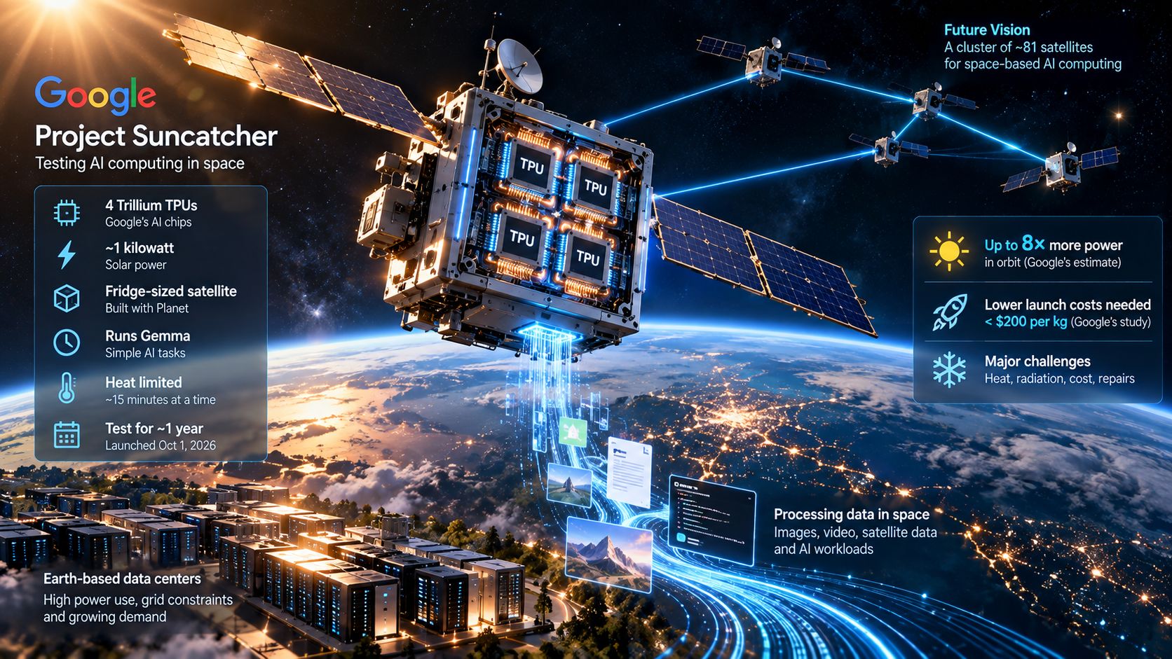Google Just Put AI Chips in Orbit. Can Data Centers Really Move to Space?