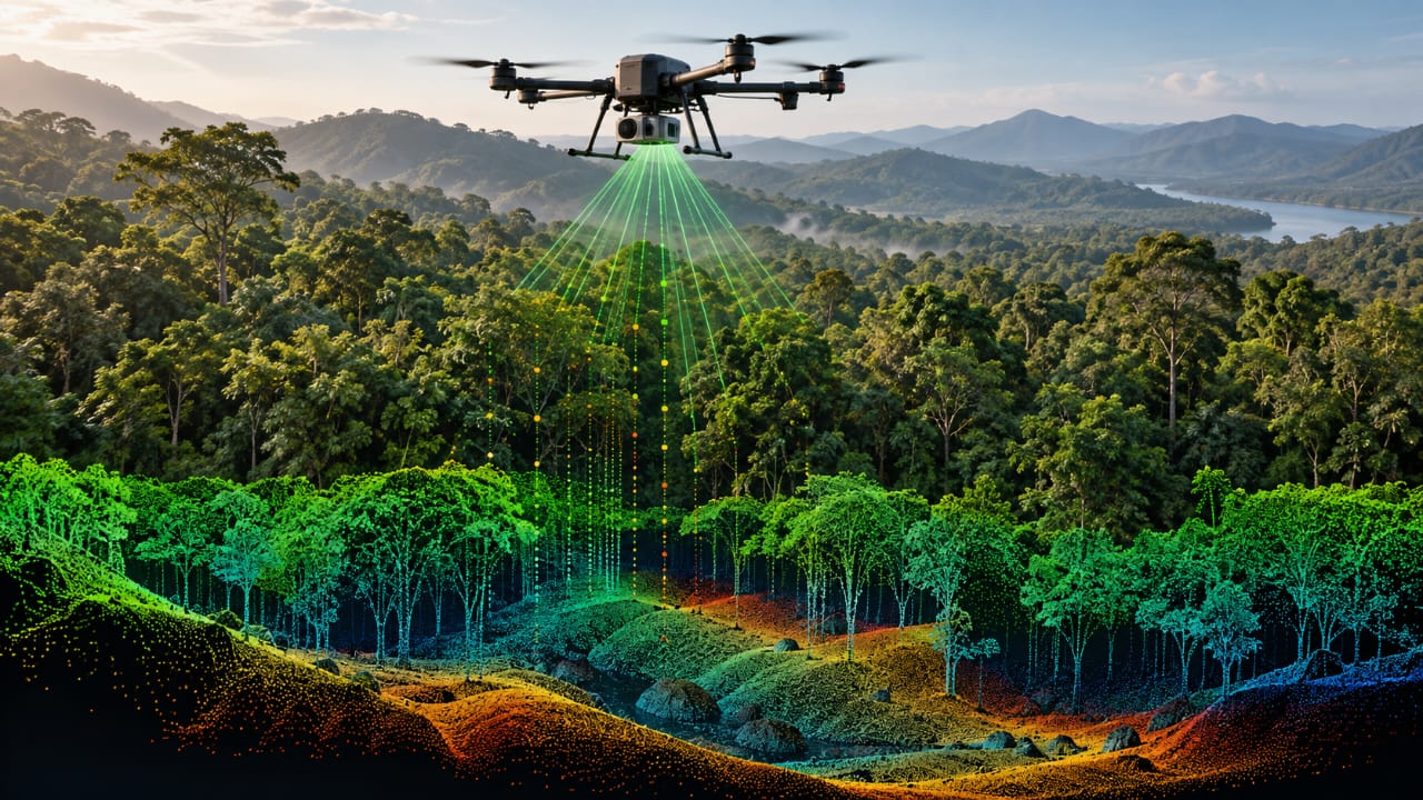 LiDAR Drones: How They Map Hidden Ground Under Forests