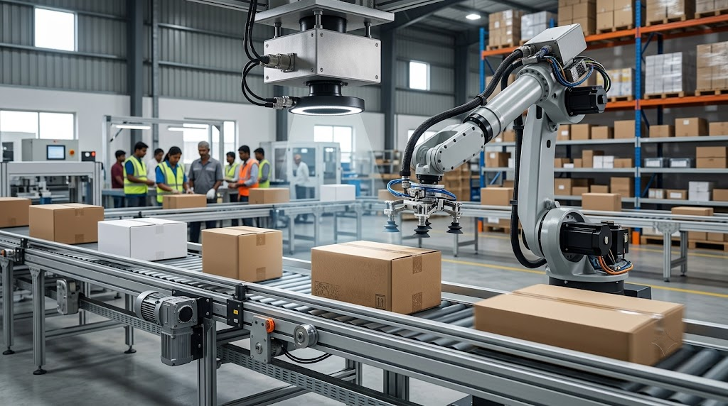 How Robots Pick the Right Box From a Moving Conveyor