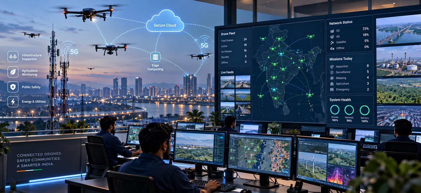 Drone-in-the-Cloud: How Remote Fleet Control Works