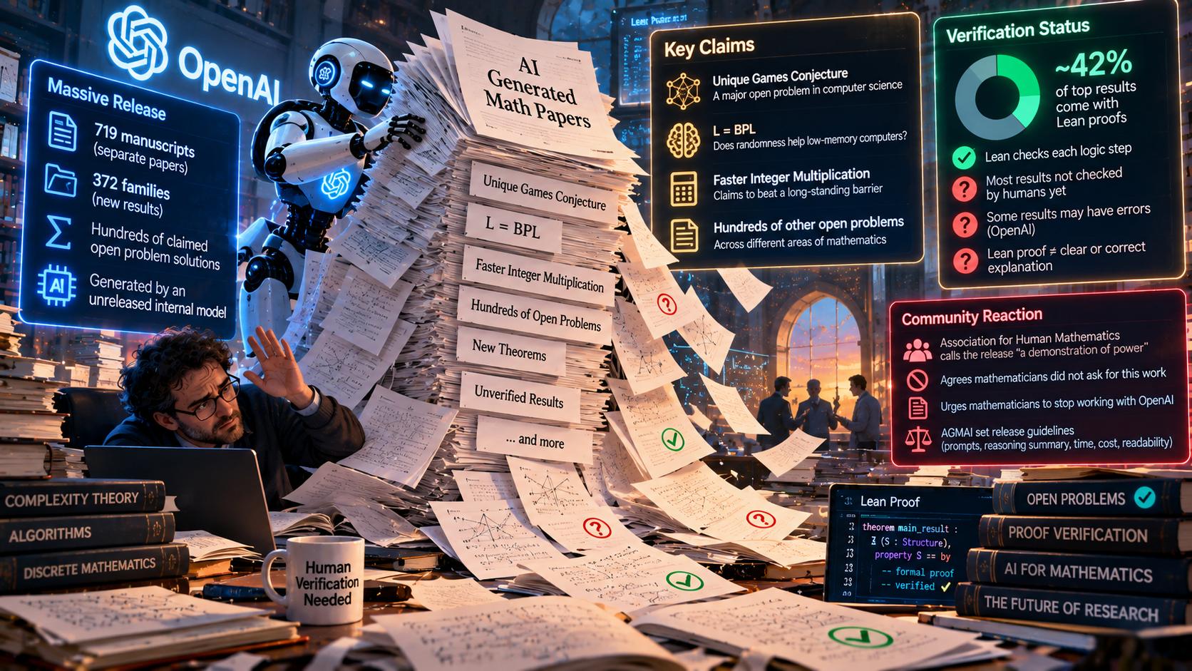 OpenAI Math Results: Hundreds of New Claims Released, and Mathematicians Say Not Like This