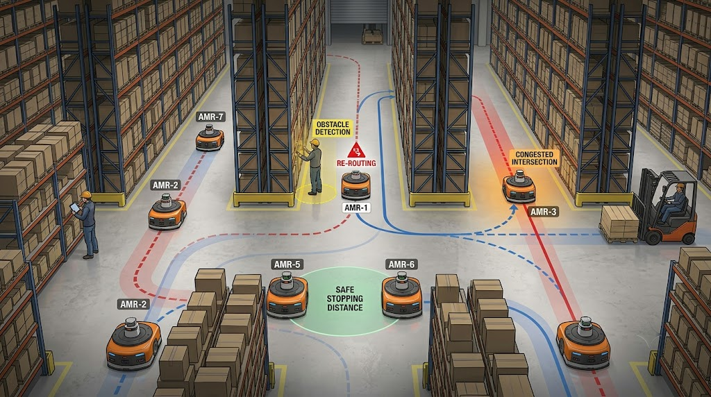 Why Warehouse Robots Don't Just Drive Anywhere They Want